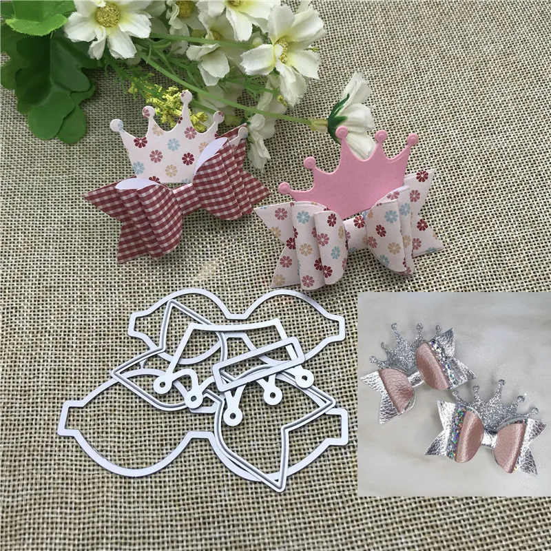 Bow Crown Bowknot Metal stencil mold Cutting Dies decoration scrapbook die cuts Album Paper Craft Embossing DIY Card Crafts
Bow Crown Bowknot Metal stencil mold Cutting Dies decoration scrapbook die cuts Album Paper Craft Embossing DIY Card Crafts