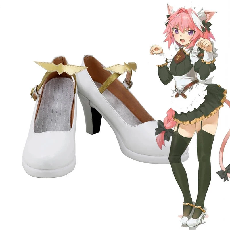 Game FGO Fate Grand Order Astolfo Maid Cosplay High Heel White Shoes Boots Leather Halloween Carnival Party Props Custom-made
Game FGO Fate Grand Order Astolfo Maid Cosplay High Heel White Shoes Boots Leather Halloween Carnival Party Props Custom-made