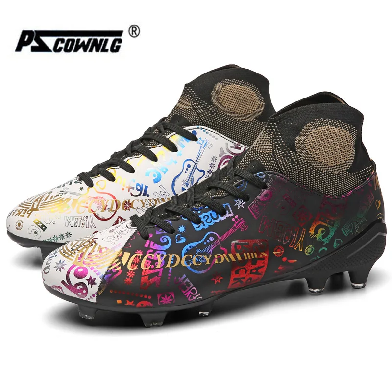 Men's high ankle football boots football spikes grass leather shoes children's football shoes indoor futsal sports shoes
Men's high ankle football boots football spikes grass leather shoes children's football shoes indoor futsal sports shoes