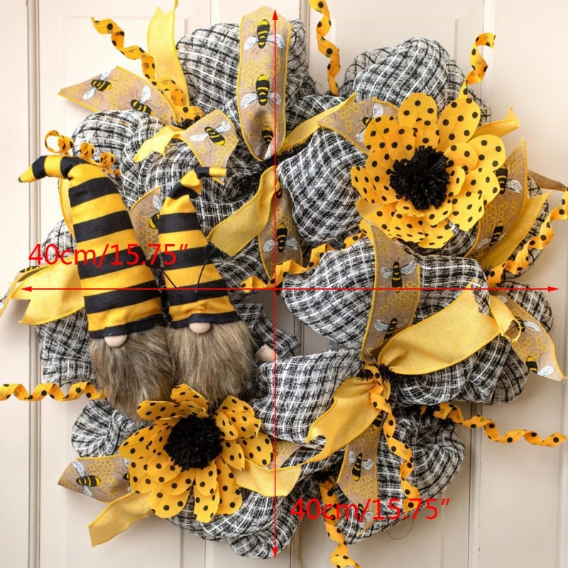 Bee Wreath Easter Bee Day Gift Artificial Bee Garland Hanging Pendants Ornaments for Window Wall Outdoor Wedding
Bee Wreath Easter Bee Day Gift Artificial Bee Garland Hanging Pendants Ornaments for Window Wall Outdoor Wedding