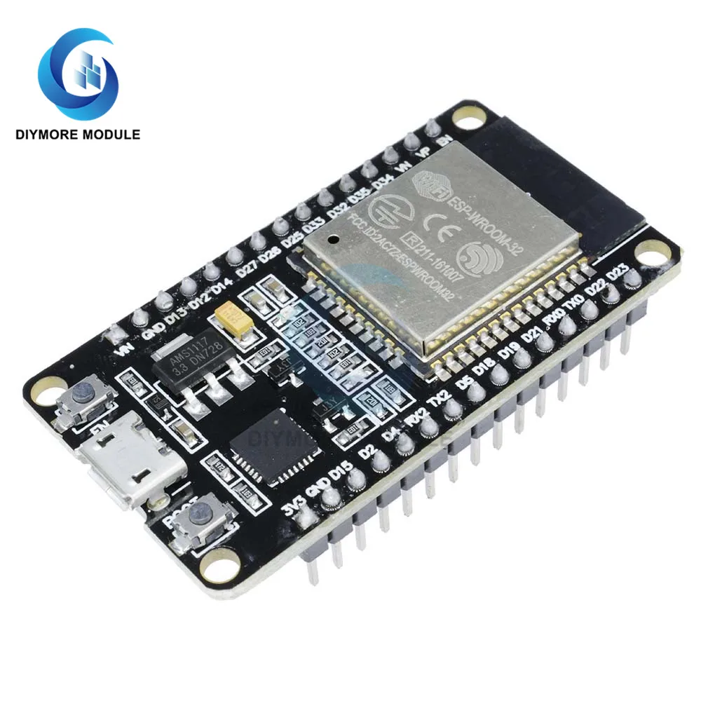 ESP32 ESP32S WiFi Bluetooth Development Board 2.4GHz CP2102 Dual Cores Micro USB Internet of Things Development for Arduino
ESP32 ESP32S WiFi Bluetooth Development Board 2.4GHz CP2102 Dual Cores Micro USB Internet of Things Development for Arduino