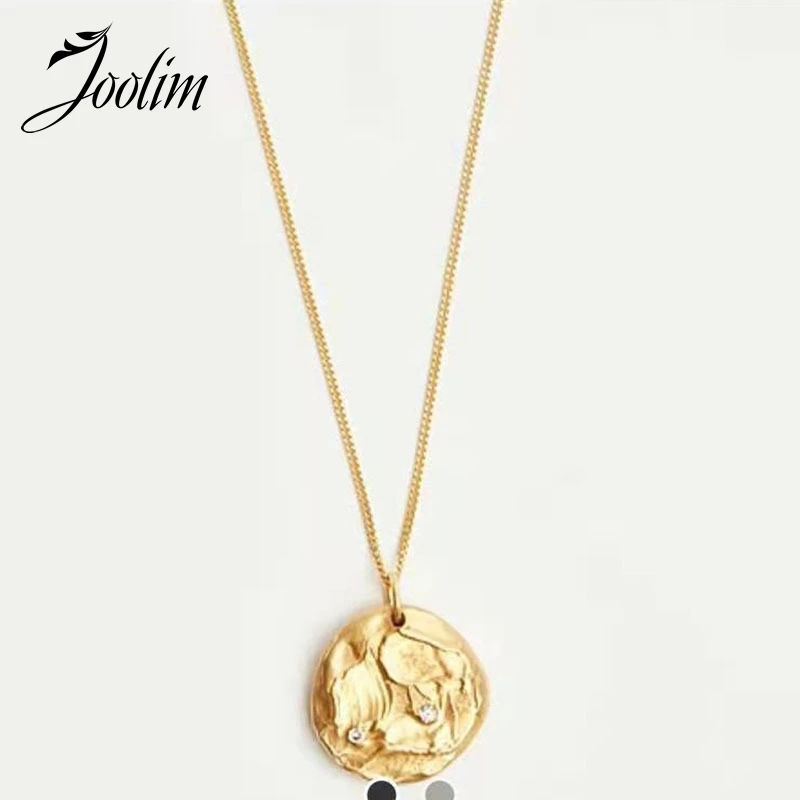 Joolim Jewelry PVD Gold Finish Special-shaped Gaia Folding Pendant Necklace Stylish Stainless Steel Necklace
Joolim Jewelry PVD Gold Finish Special-shaped Gaia Folding Pendant Necklace Stylish Stainless Steel Necklace