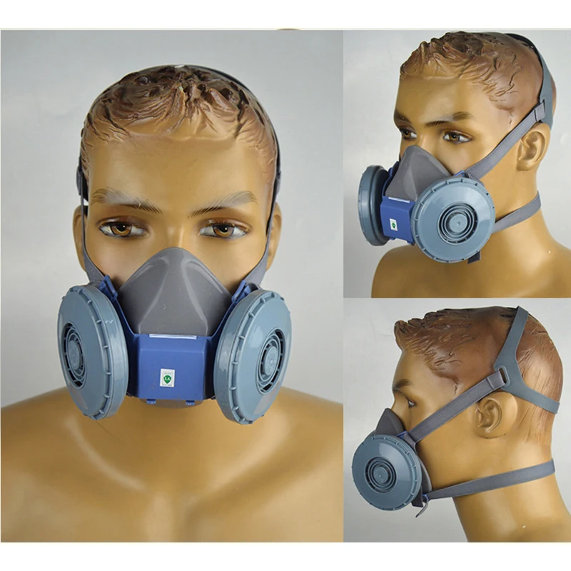 Respirator Gas Mask Half Face Mask Dust Mask Double Self-priming Filter Industrial Silicone Welding Air Breathing Protector
Respirator Gas Mask Half Face Mask Dust Mask Double Self-priming Filter Industrial Silicone Welding Air Breathing Protector