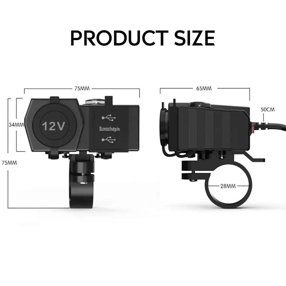 Single/Dual USB Port 12V Waterproof Motorbike Motorcycle Handlebar Charger 5V 2.1A Adapter Power Supply for Mobile Phone
Single/Dual USB Port 12V Waterproof Motorbike Motorcycle Handlebar Charger 5V 2.1A Adapter Power Supply for Mobile Phone