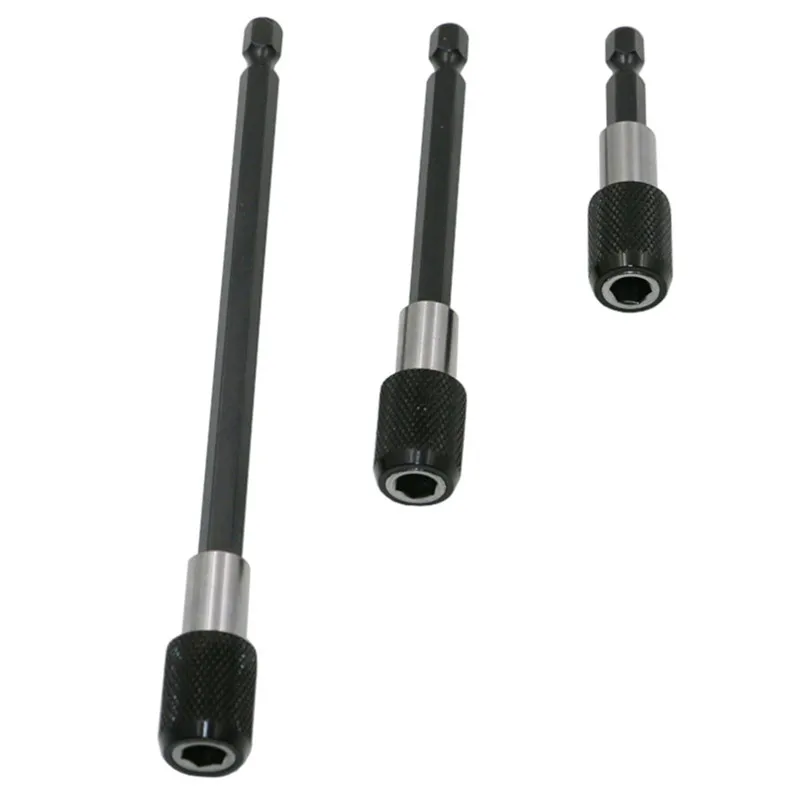 3 style 1/4 Inch Quick Hex Shank Release Magnetic Electric Screwdriver Extension Bit Holder 60 100 150mm Extension Rod Tools
3 style 1/4 Inch Quick Hex Shank Release Magnetic Electric Screwdriver Extension Bit Holder 60 100 150mm Extension Rod Tools