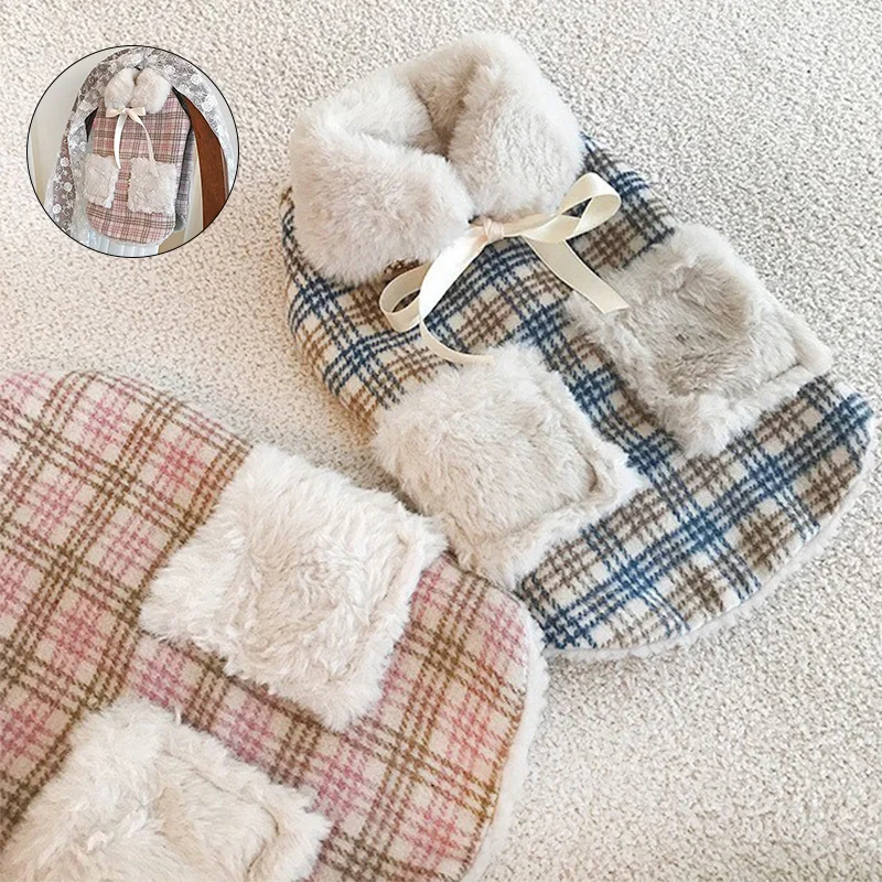 New! Autumn And Winter New Puppy Dog Thickened Warm Woolen Plaid Vest Cat Pet Clothes
New! Autumn And Winter New Puppy Dog Thickened Warm Woolen Plaid Vest Cat Pet Clothes