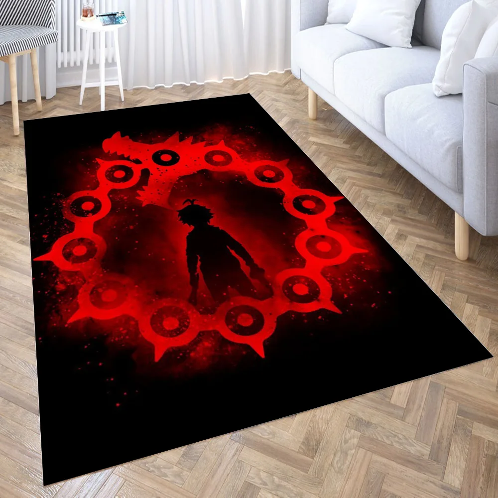 

seven deadly sins Carpet for Living Room 3D Hall Furniture Floor Mat Bath Anime Area Rug Teenager Bedroom Decora