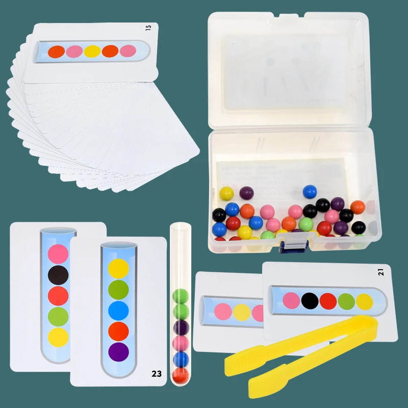Children Logic Concentration Fine Motor Training Game Clip Beads Test Tube Toy Montessori Teaching Aids Educational Toy for Kids
Children Logic Concentration Fine Motor Training Game Clip Beads Test Tube Toy Montessori Teaching Aids Educational Toy for Kids