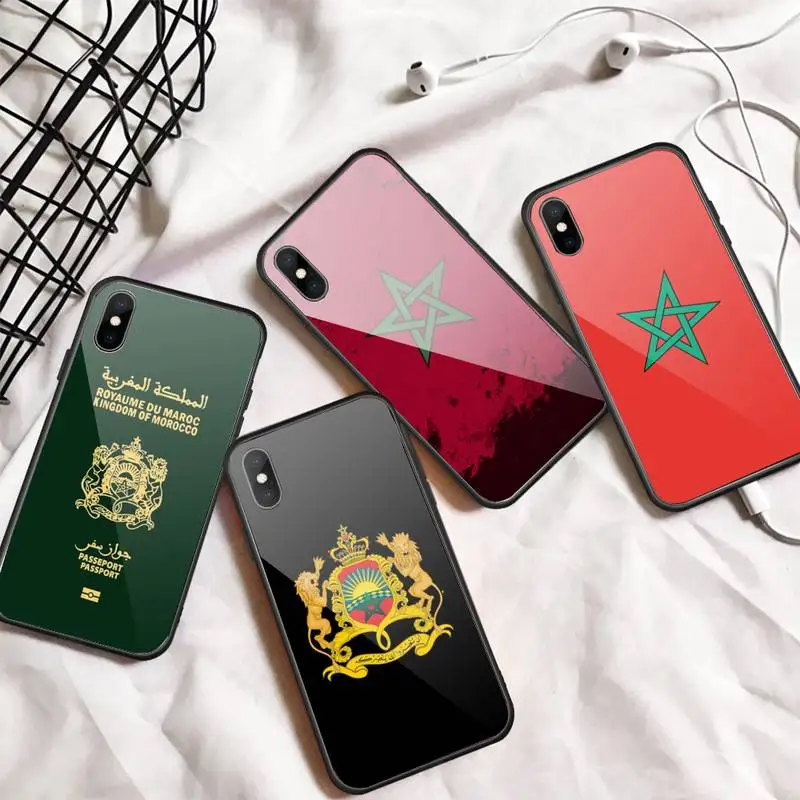Morocco Flag Coat Of Arms Phone Case Tempered glass For iphone 6 7 8 plus X XS XR 11 12 13 PRO MAX mini
Morocco Flag Coat Of Arms Phone Case Tempered glass For iphone 6 7 8 plus X XS XR 11 12 13 PRO MAX mini
