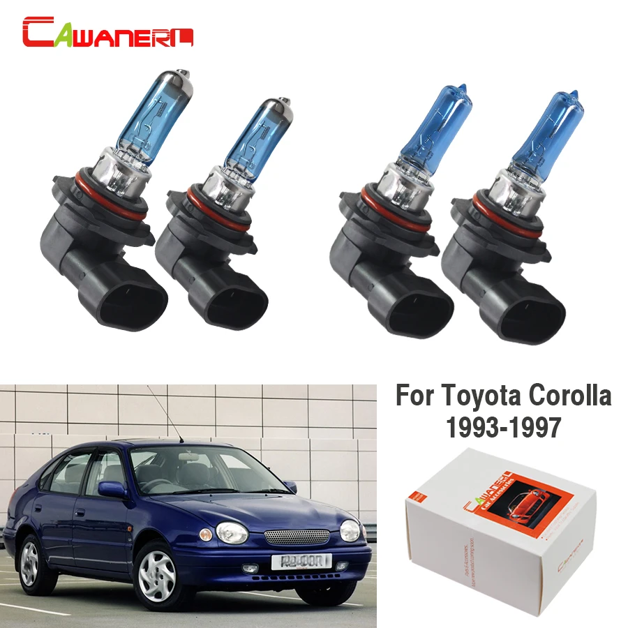 

Cawanerl For Toyota Corolla 1993-1997 2 Pair 9005 9006 100W Car Halogen Bulb Headlight Light 12V Accessories