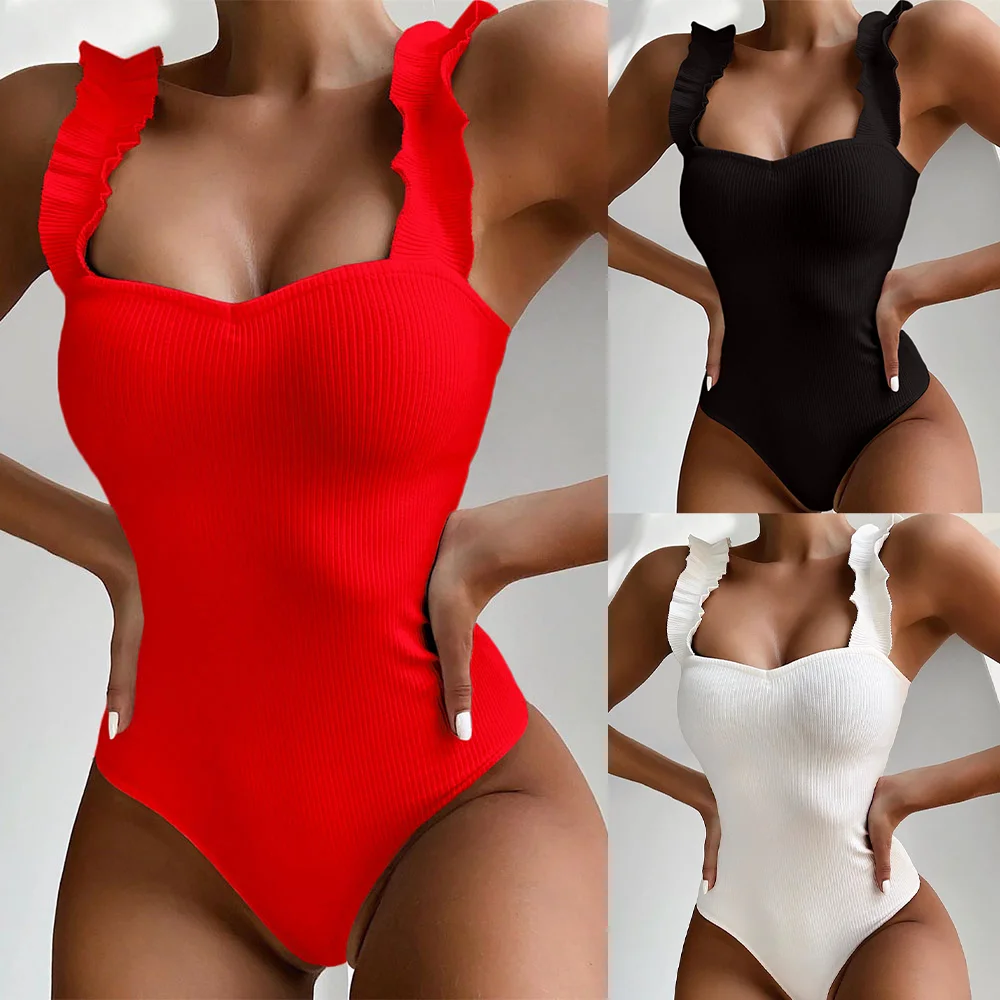 Women Ruffle Swimsuit Solid One Piece Swimwear Sexy Female Strap Bodysuits Push Up Monokini Purple Summer Beach Bathing Suits
Women Ruffle Swimsuit Solid One Piece Swimwear Sexy Female Strap Bodysuits Push Up Monokini Purple Summer Beach Bathing Suits
