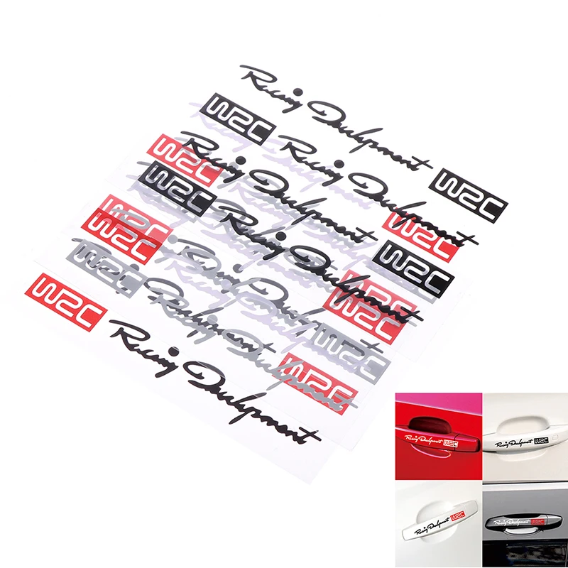 4 x Car Styling Fashion WRC World Racing Development Creative Car Door Handle Decals Design Stickers PVC Decals
4 x Car Styling Fashion WRC World Racing Development Creative Car Door Handle Decals Design Stickers PVC Decals