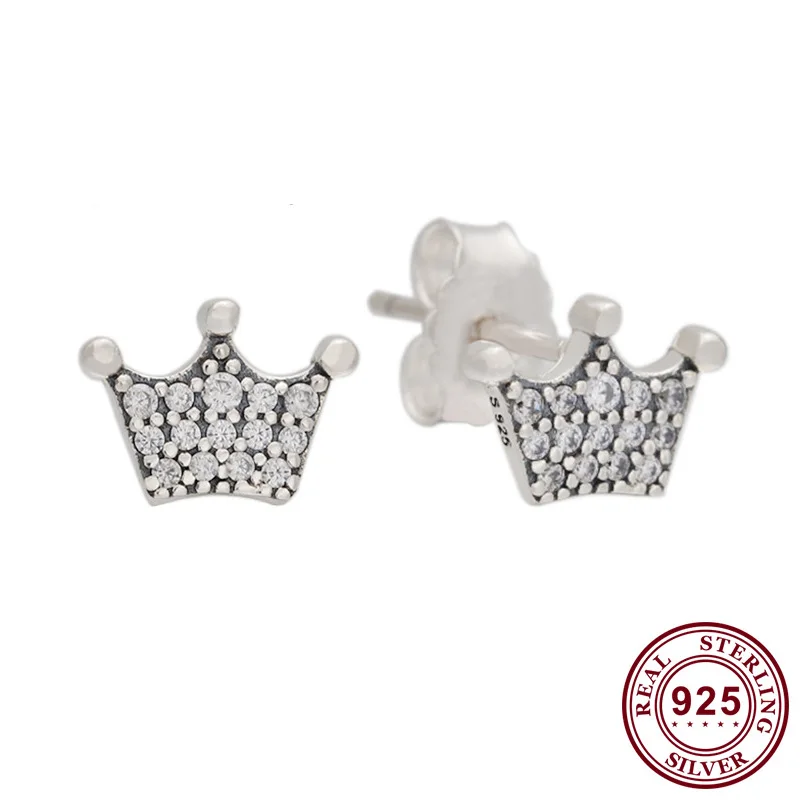 100% 925 Sterling Silver Fashionable And Shiny Crown With Crystal Pan Earrings For Women Wedding Gift Fashion Jewelry
100% 925 Sterling Silver Fashionable And Shiny Crown With Crystal Pan Earrings For Women Wedding Gift Fashion Jewelry