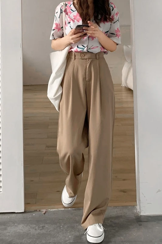 Wavsiyier Korean Winter Straight Office Casual High Waist Loose Woman Pant 2020 Autumn Wide Leg Solid Suit Trousers Women
Wavsiyier Korean Winter Straight Office Casual High Waist Loose Woman Pant 2020 Autumn Wide Leg Solid Suit Trousers Women