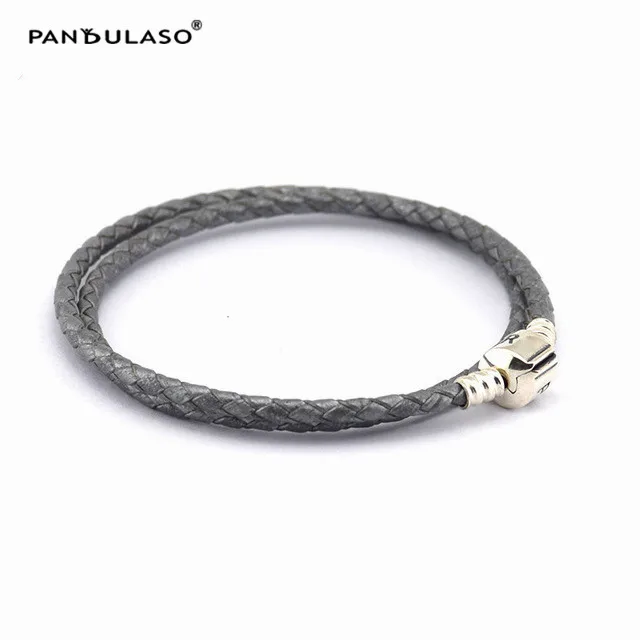 Grey Moments Double Woman Leather Bracelet Fits Original sterling silver Charms & Beads For Woman DIY Jewelry Making
Grey Moments Double Woman Leather Bracelet Fits Original sterling silver Charms & Beads For Woman DIY Jewelry Making