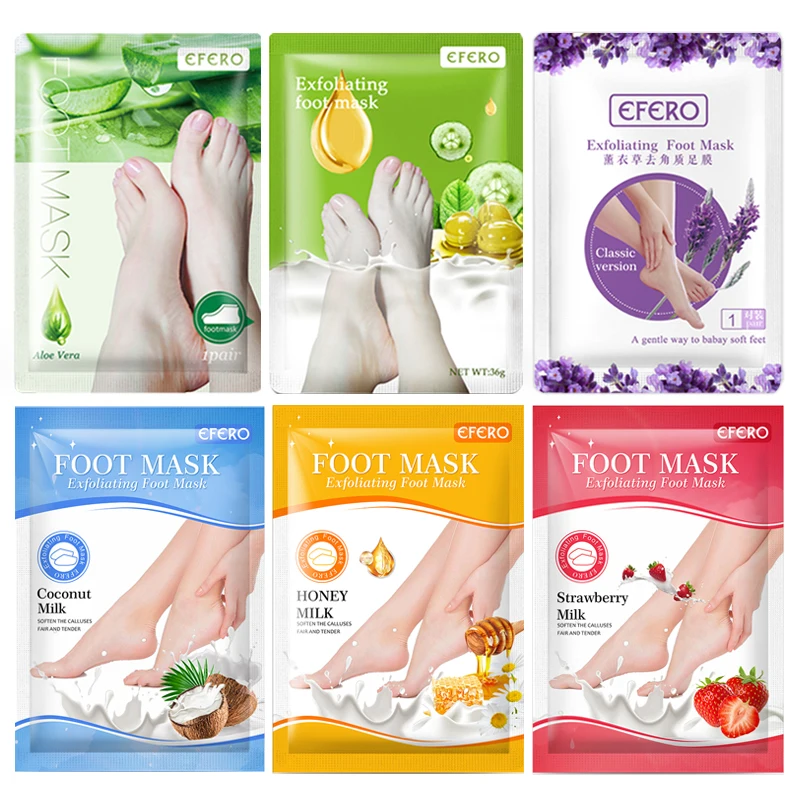 EFERO 6Pack Foot Care Foot Mask Exfoliating Peeling Soften Calluses Remove Dead Skin Whitening Pedicure Socks Repair Feet Masks
EFERO 6Pack Foot Care Foot Mask Exfoliating Peeling Soften Calluses Remove Dead Skin Whitening Pedicure Socks Repair Feet Masks