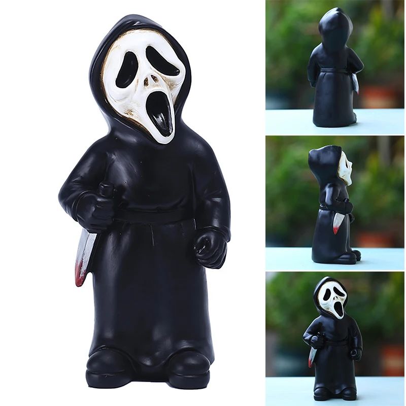 Horror Grim Reaper Statue Hand Painted Resin Skeleton Crafts Creative Halloween Ornament for Home Living Room Office ALS88
Horror Grim Reaper Statue Hand Painted Resin Skeleton Crafts Creative Halloween Ornament for Home Living Room Office ALS88