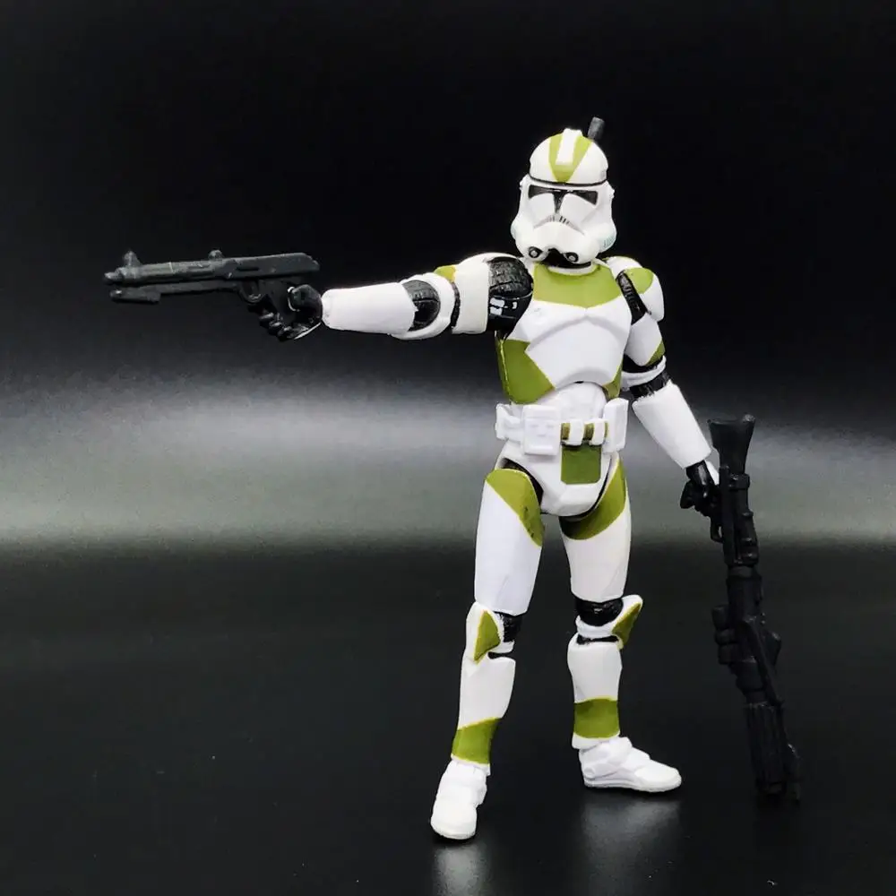 SW Legacy коллекция 442ND Battallion зеленый белый Клон Trooper 3 75 "свободная фигурка|Игровые