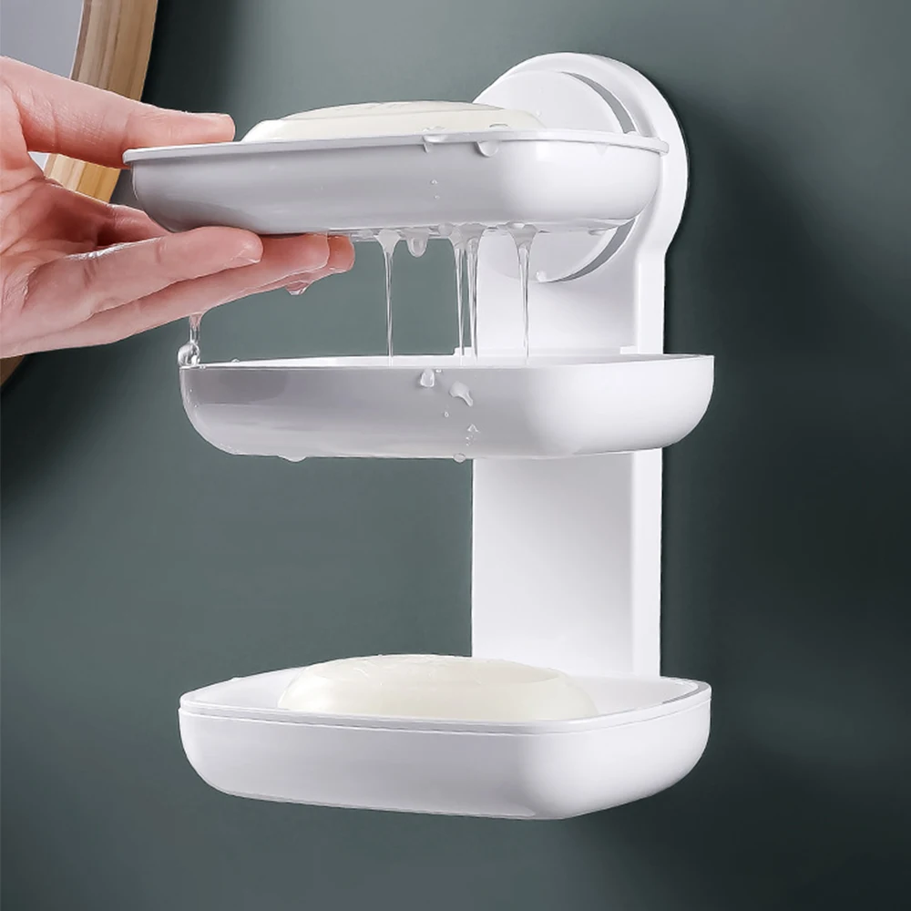 Double Layers Soap Box Kitchen Tools Home Bathroom Accessories Soap Drain Toilet Dish Suction Cup Holder Storage Basket Stand
Double Layers Soap Box Kitchen Tools Home Bathroom Accessories Soap Drain Toilet Dish Suction Cup Holder Storage Basket Stand