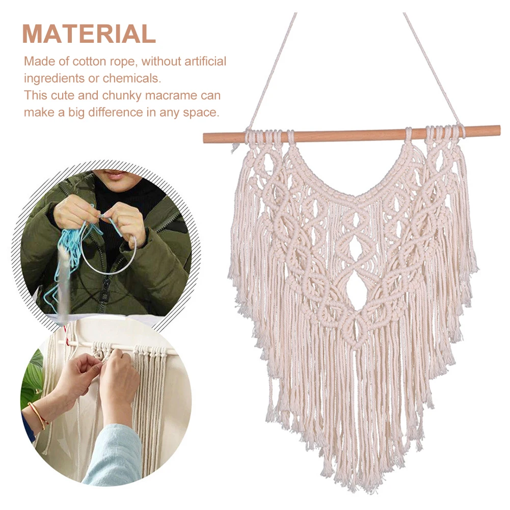 Living Room Art With Tassels Handcraft Wall Hanging Macrame Gallery Apartment Woven Tapestry Bedroom Home Decor Cotton Rope
Living Room Art With Tassels Handcraft Wall Hanging Macrame Gallery Apartment Woven Tapestry Bedroom Home Decor Cotton Rope
