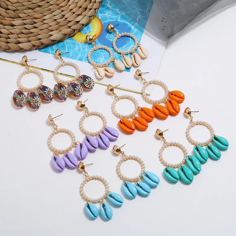 Clothing Accessories Geometric Faux Pearl Shell Starfish Coin Eardrop Personality Creative Metal Embossed Pendant Charm Earrings
Clothing Accessories Geometric Faux Pearl Shell Starfish Coin Eardrop Personality Creative Metal Embossed Pendant Charm Earrings