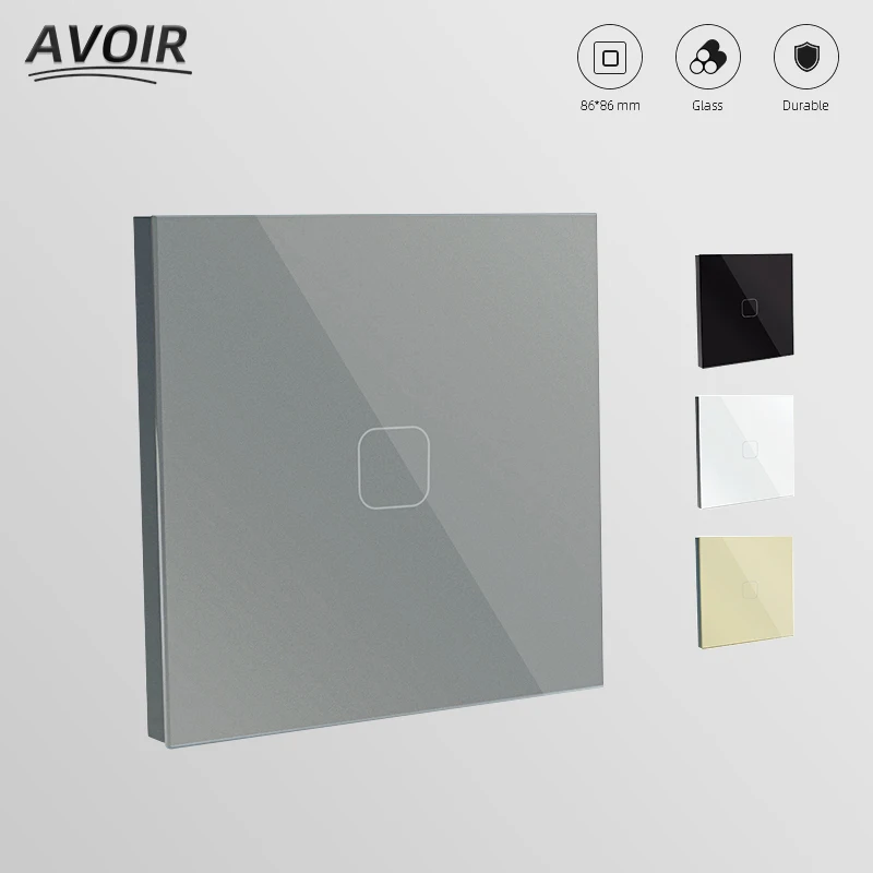 Avoir Wall Touch Switch EU UK Standard Luxury White Glass Panel 1/2/3Gang 1Way Power Button Led Light Switch Only Touch Function
Avoir Wall Touch Switch EU UK Standard Luxury White Glass Panel 1/2/3Gang 1Way Power Button Led Light Switch Only Touch Function
