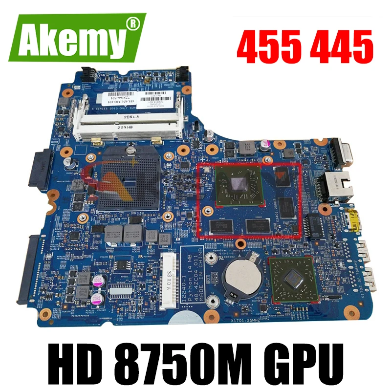 722818-501 722818-001 722818-601 For HP Probook 455 445 G1 Laptop Motherboard Socket FM1 DDR3 HD 8750M GPU 100% working
722818-501 722818-001 722818-601 For HP Probook 455 445 G1 Laptop Motherboard Socket FM1 DDR3 HD 8750M GPU 100% working