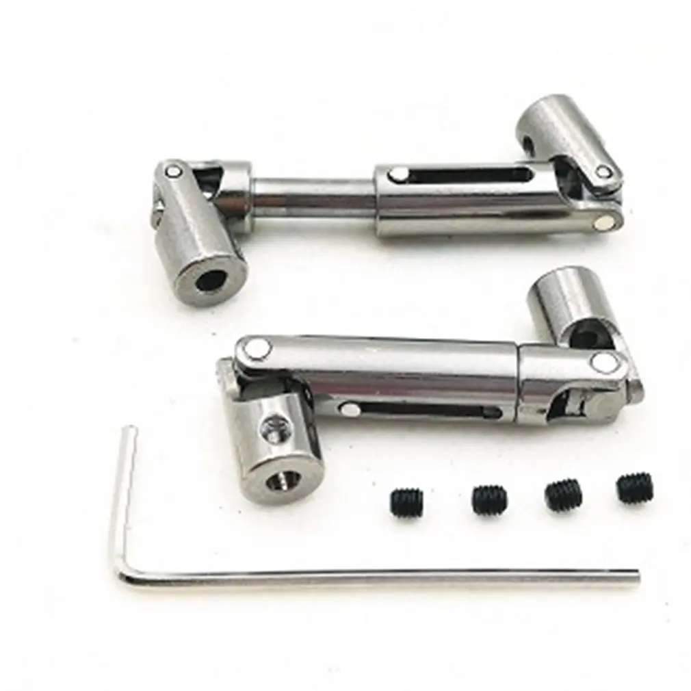 Rc Car Upgrade Parts Stainless Steel Four Wheel Drive Universal Shaft Modified Metal Accessories Metal Drive Shaft