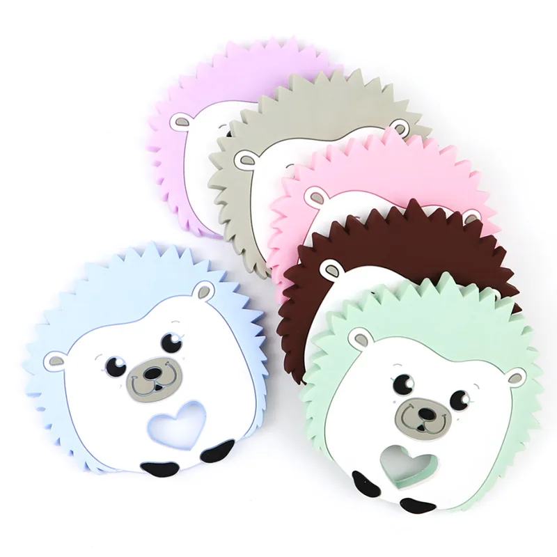 Baby Silicone Teethers DIY Cartoon Animal Hedgehog Ring Teether BPA Free Infant Baby Silicone Chew Charms Toddle Teething Toys
Baby Silicone Teethers DIY Cartoon Animal Hedgehog Ring Teether BPA Free Infant Baby Silicone Chew Charms Toddle Teething Toys