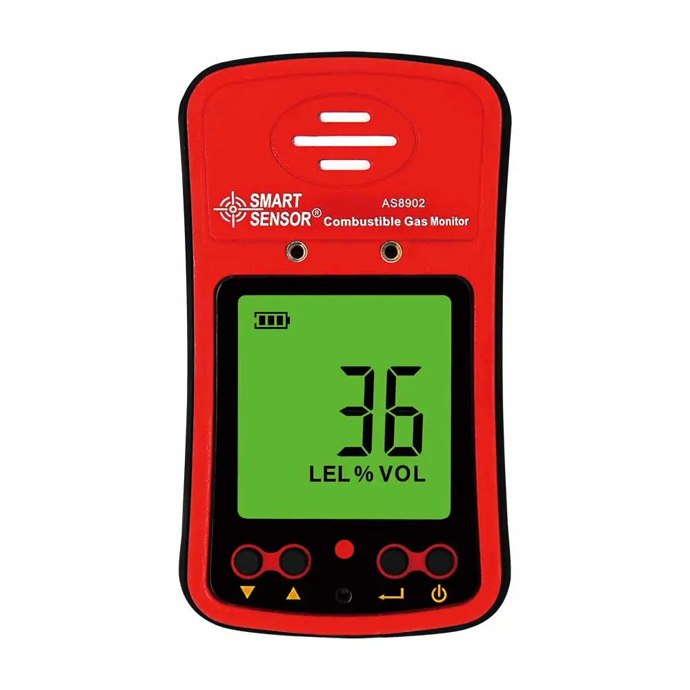 Hot Sale Smart Sensor AS8902 High Precision Natural Gas Meter Large LCD Backlit Alarm Digital Combustible Gas Leak Detector
Hot Sale Smart Sensor AS8902 High Precision Natural Gas Meter Large LCD Backlit Alarm Digital Combustible Gas Leak Detector