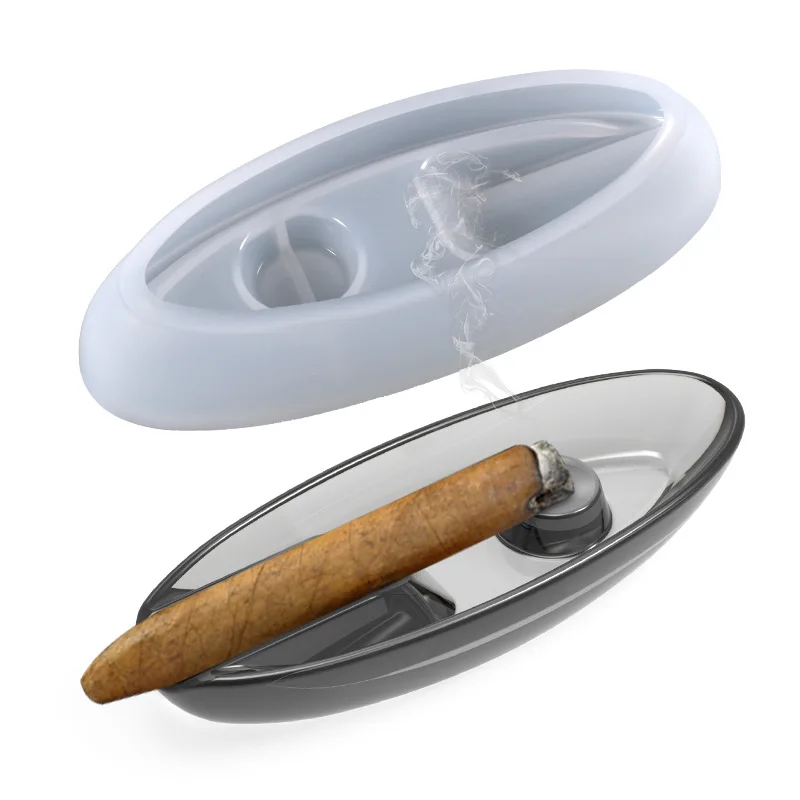 New Cigar Ashtray Resin Mold Silicone Cigar Gadgets Cigarette Ash Holder Tray brush Holder DIY Crafts Home Display Casting Tools
New Cigar Ashtray Resin Mold Silicone Cigar Gadgets Cigarette Ash Holder Tray brush Holder DIY Crafts Home Display Casting Tools