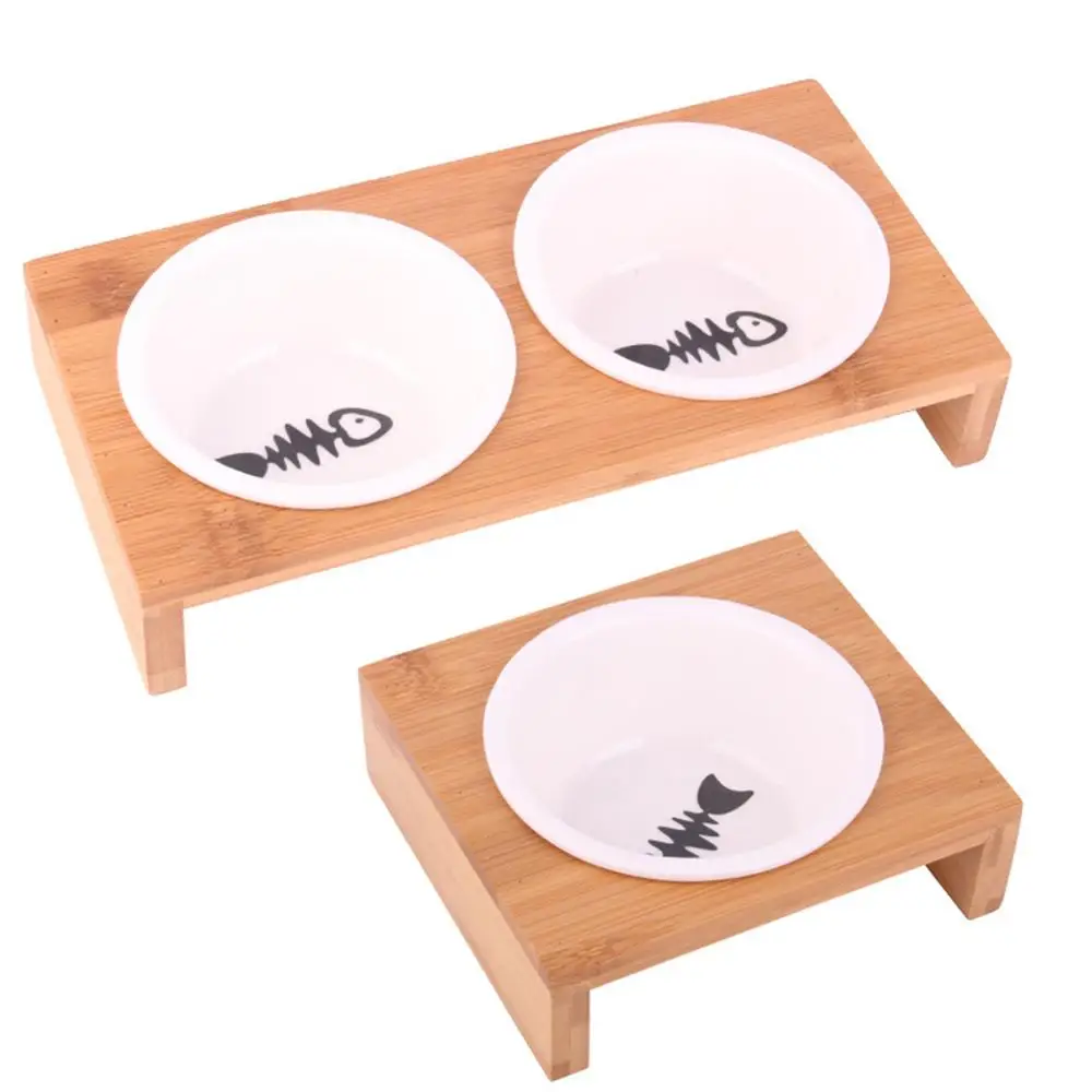 Ceramic Pet Bowl Cat Dog Feeding Dish Kitten Puppy Food Water Bowls With Wooden Frame Anti Skid Dogs Feeder Drinking Canister 
Ceramic Pet Bowl Cat Dog Feeding Dish Kitten Puppy Food Water Bowls With Wooden Frame Anti Skid Dogs Feeder Drinking Canister