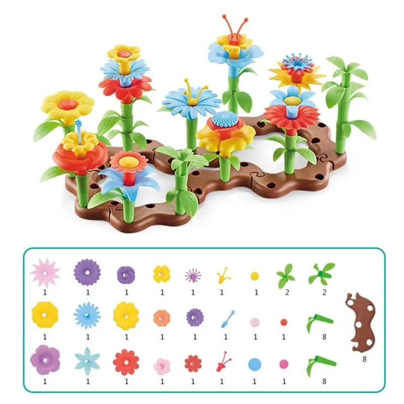 Flower Garden Building Toys - Build a Bouquet Floral Arrangement Playset for Toddlers and Kids Age 3, 4, 5, 6 Year Old G J60B
Flower Garden Building Toys - Build a Bouquet Floral Arrangement Playset for Toddlers and Kids Age 3, 4, 5, 6 Year Old G J60B