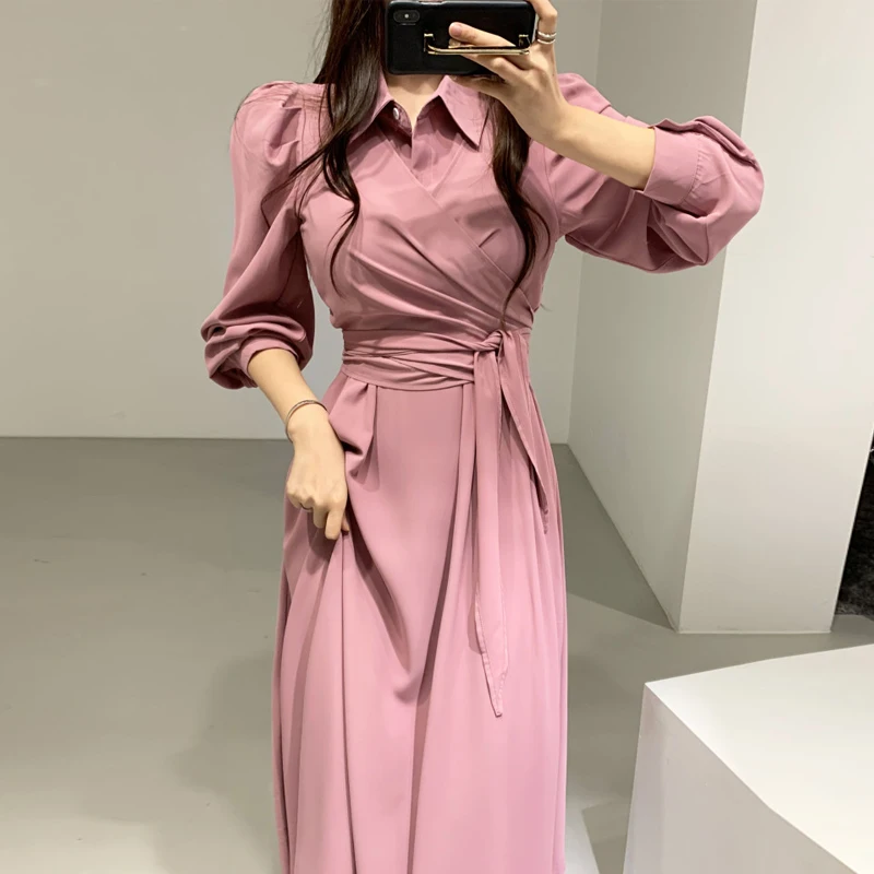 Spring Summer 2021 New Women Dress Long Sleeve Turn Down Collar Shirt Lace Up Ladies Casual Dresses
Spring Summer 2021 New Women Dress Long Sleeve Turn Down Collar Shirt Lace Up Ladies Casual Dresses