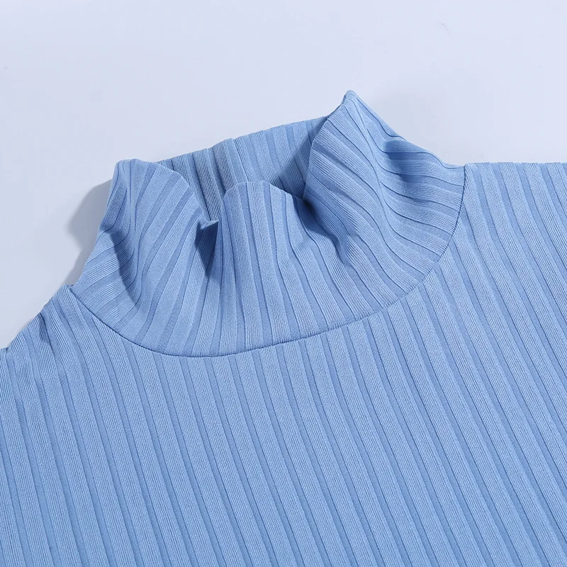 Party Dresses Women Long Sleeve Dress Sexy Cotton Ribbed Knitted Turtleneck Solid Autumn Mock Neck Elegant Dress
Party Dresses Women Long Sleeve Dress Sexy Cotton Ribbed Knitted Turtleneck Solid Autumn Mock Neck Elegant Dress
