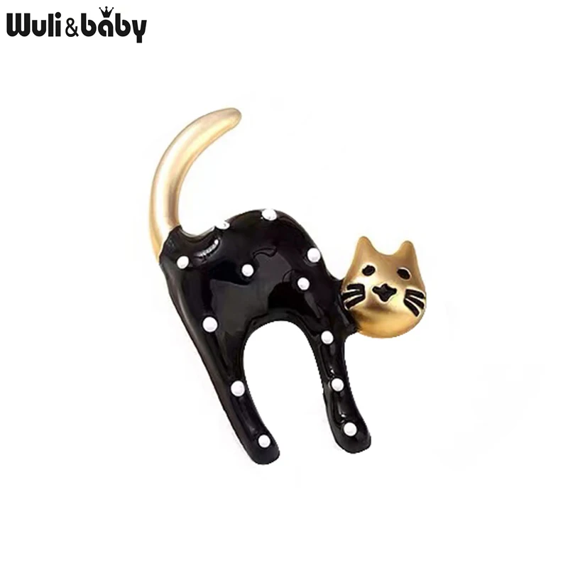Wuli&baby Enamel Spotted Cat Brooches For Women Unisex Black White Pet Animal Casual Office Brooch Pin Gifts
Wuli&baby Enamel Spotted Cat Brooches For Women Unisex Black White Pet Animal Casual Office Brooch Pin Gifts