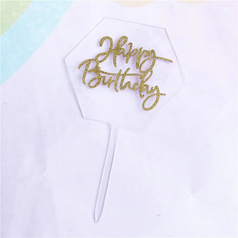 Cake Decoration Acrylic Giltter Happy Birthday Cake Topper Transparent Candy Anniversary Dessert Cupcake Decor Birthday Party
Cake Decoration Acrylic Giltter Happy Birthday Cake Topper Transparent Candy Anniversary Dessert Cupcake Decor Birthday Party