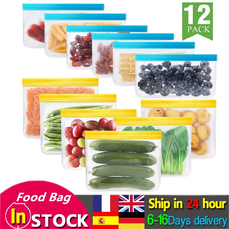 PEVA Silicone Food Bag Waterproof Fresh-keeping Translucent Self Sealing Bag Manufacturer Custom Logo Food Storage Packaging Bag
PEVA Silicone Food Bag Waterproof Fresh-keeping Translucent Self Sealing Bag Manufacturer Custom Logo Food Storage Packaging Bag
