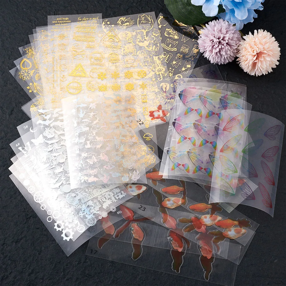 Stickers Sets with Hot Stamping Stickers 3D Resin Decorations Stickers Flaps Filler Stickers Transparent Plastic Stickers
Stickers Sets with Hot Stamping Stickers 3D Resin Decorations Stickers Flaps Filler Stickers Transparent Plastic Stickers