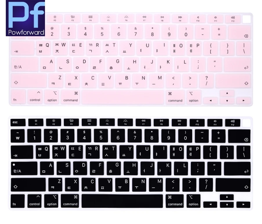 Силиконовый чехол для клавиатуры с корейским языком MacBook Air 13 3 дюйма 2020