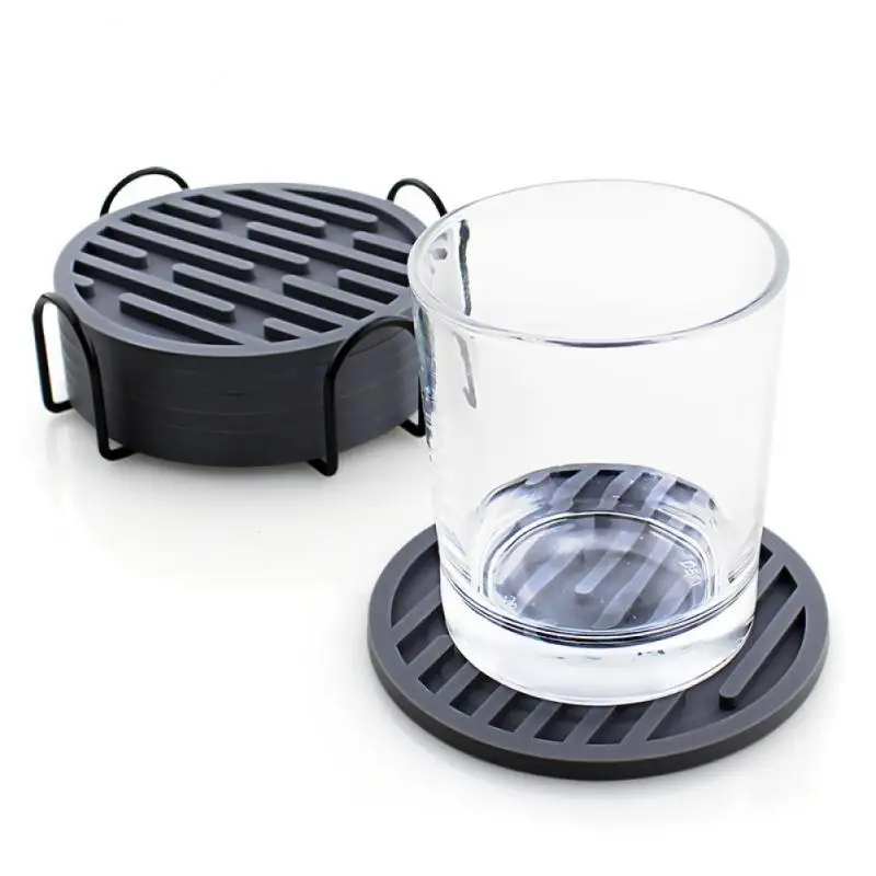 Draining Silicone Coaster Round Heat Insulation Soft Rubber Tea Coaster Modern Simplicity Coasters Solid Color Tableware Decor
Draining Silicone Coaster Round Heat Insulation Soft Rubber Tea Coaster Modern Simplicity Coasters Solid Color Tableware Decor