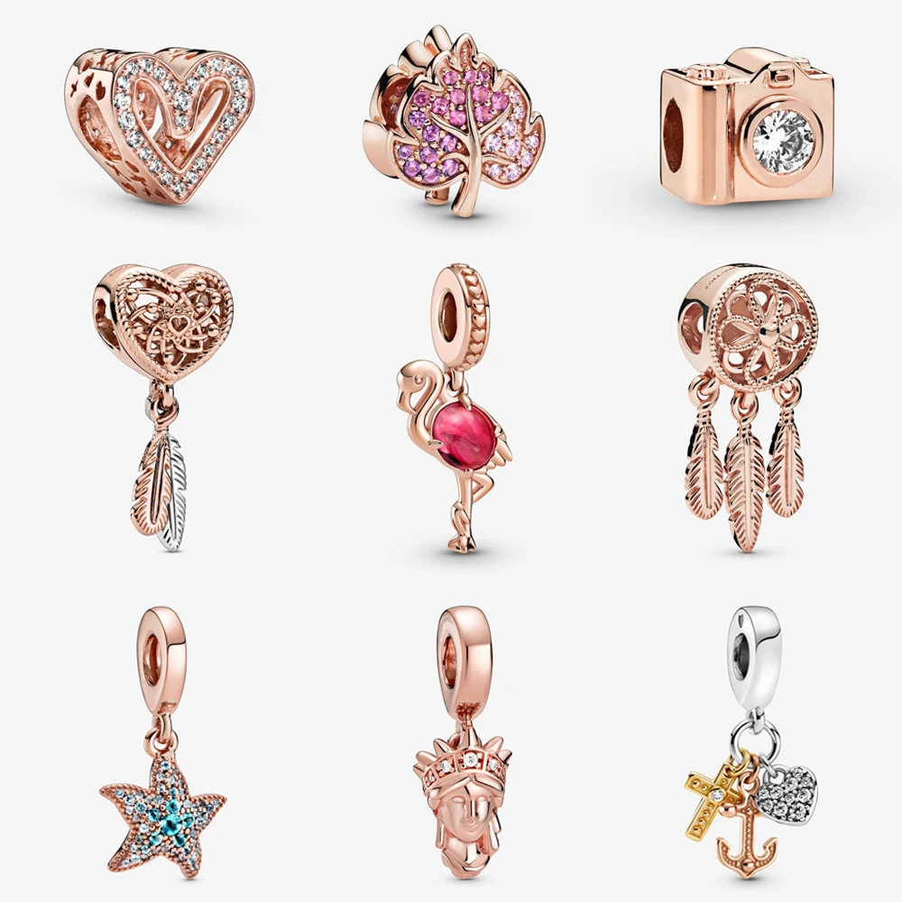 925 Sterling Silver Charms Beads Original Rose Gold Dreamcatcher Family Tree Charm Fit Pandora Bracelets Diy Jewelry For Women
925 Sterling Silver Charms Beads Original Rose Gold Dreamcatcher Family Tree Charm Fit Pandora Bracelets Diy Jewelry For Women