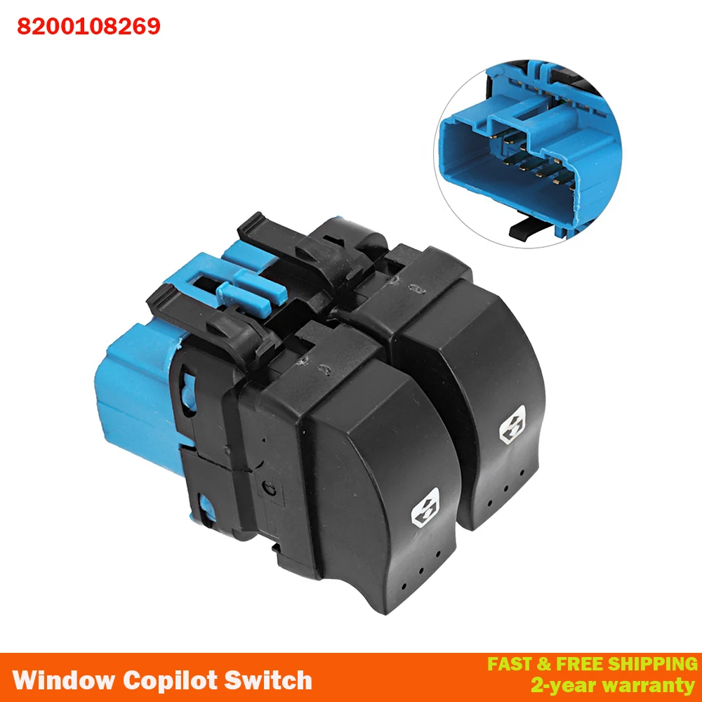 Electric Window Switch Copilot Window Switch for Vauxhall VIVARO / MOVANO RENAULT Megane TRAFIC II MASTER Scenic II 8200108269
Electric Window Switch Copilot Window Switch for Vauxhall VIVARO / MOVANO RENAULT Megane TRAFIC II MASTER Scenic II 8200108269