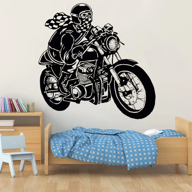 Motorcycle Wall Sticker Racing Decal Motorcyclist Home Decor Autobike Art Mural Boys Kids Bedroom Living Room Decoration
Motorcycle Wall Sticker Racing Decal Motorcyclist Home Decor Autobike Art Mural Boys Kids Bedroom Living Room Decoration
