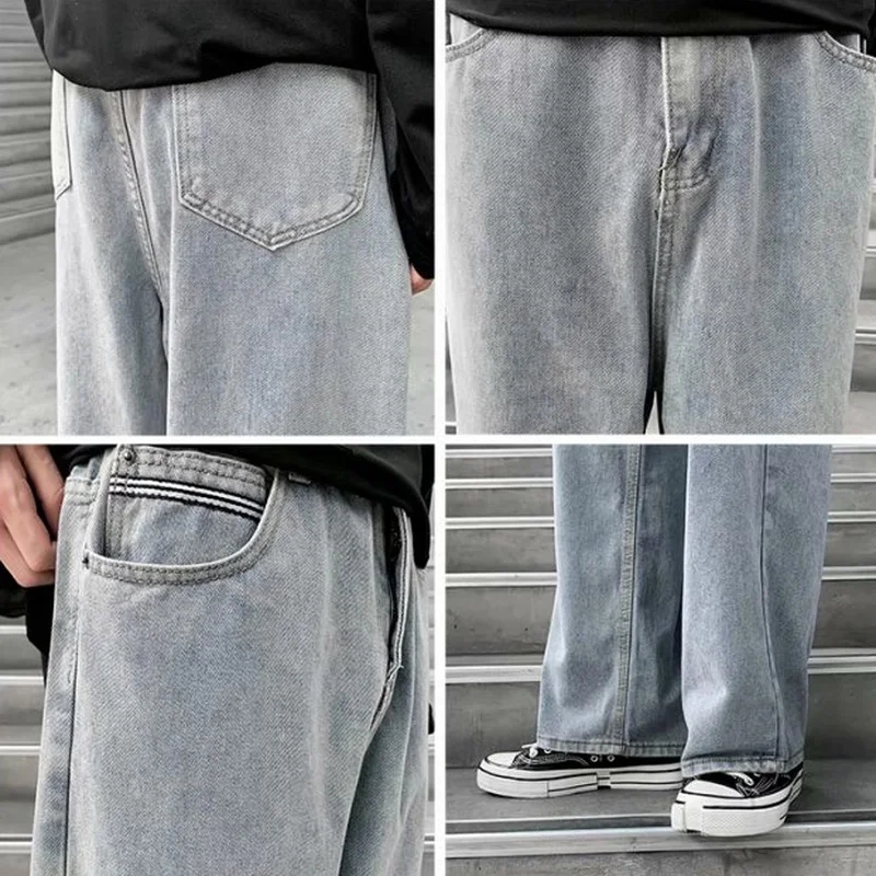 Jeans Men Denim Summer Thin Baggy Solid Simple Retro Loose Leisure Plus Size 3XL Korean Style Washed High Street Trendy Wide Leg
Jeans Men Denim Summer Thin Baggy Solid Simple Retro Loose Leisure Plus Size 3XL Korean Style Washed High Street Trendy Wide Leg