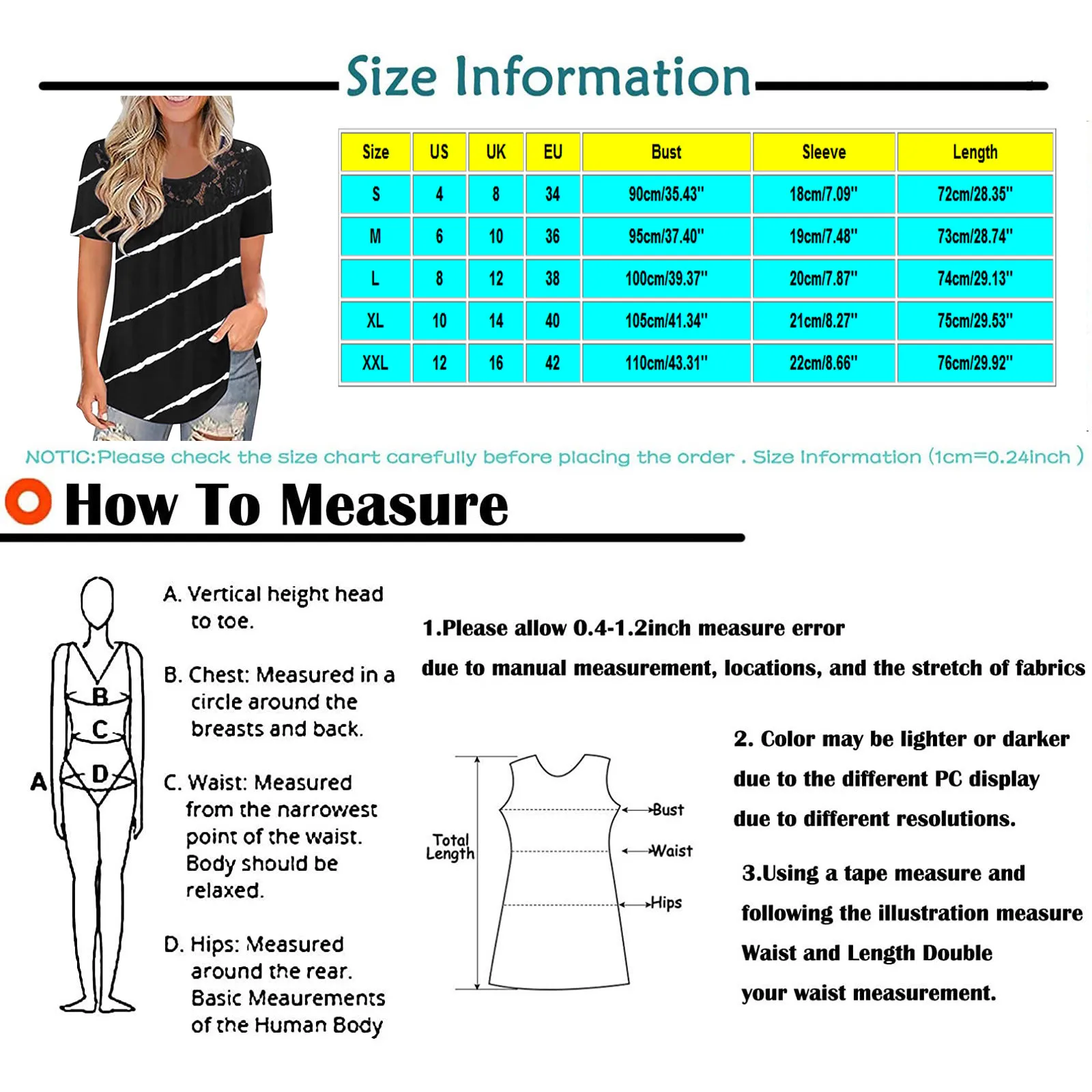 40# Stripe Print Lace Splicing Blouse Women O-neck Short Sleeve Casual Shirt Blouse Summer Tunic Elegant Woman Top
40# Stripe Print Lace Splicing Blouse Women O-neck Short Sleeve Casual Shirt Blouse Summer Tunic Elegant Woman Top