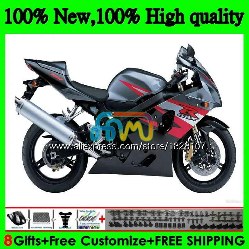 K4 Body For SUZUKI GSX-R750 Grey black GSXR 600 750 R750 04 05 36BS.38 GSXR-600 GSXR600 600CC 750CC GSXR750 2004 2005 Fairing
K4 Body For SUZUKI GSX-R750 Grey black GSXR 600 750 R750 04 05 36BS.38 GSXR-600 GSXR600 600CC 750CC GSXR750 2004 2005 Fairing