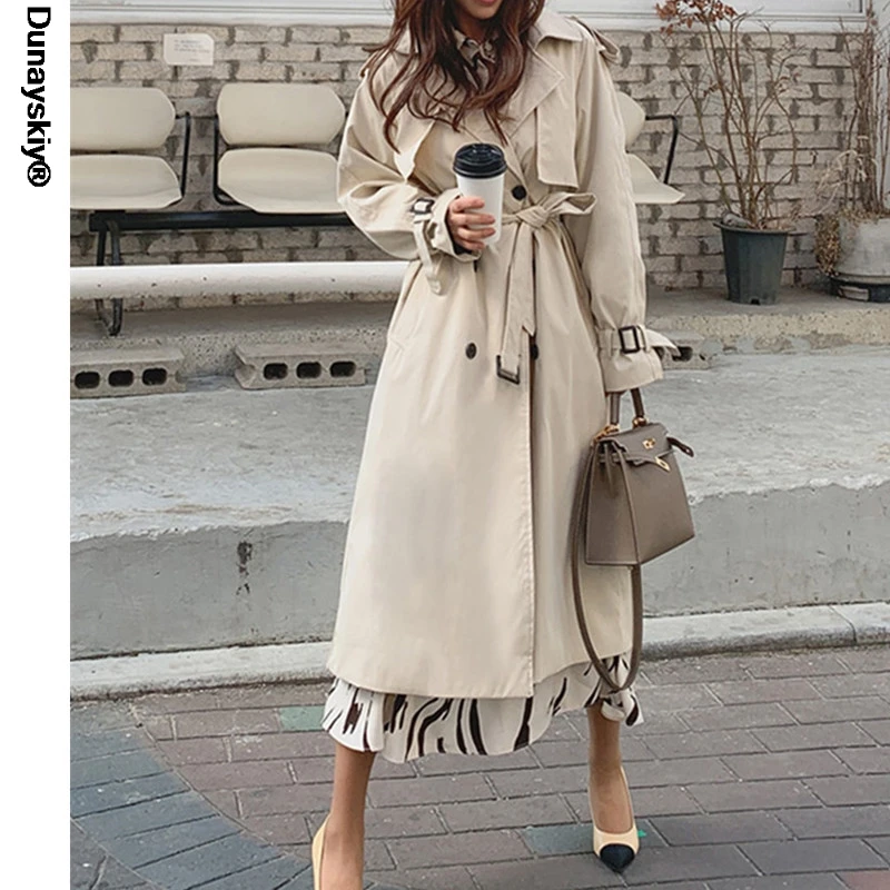 Russian Style Womens Long Trench Coats Top Quality Oversized 100% Cotton Overcoats Loose Windbreaker Abrigos Mujer
Russian Style Womens Long Trench Coats Top Quality Oversized 100% Cotton Overcoats Loose Windbreaker Abrigos Mujer