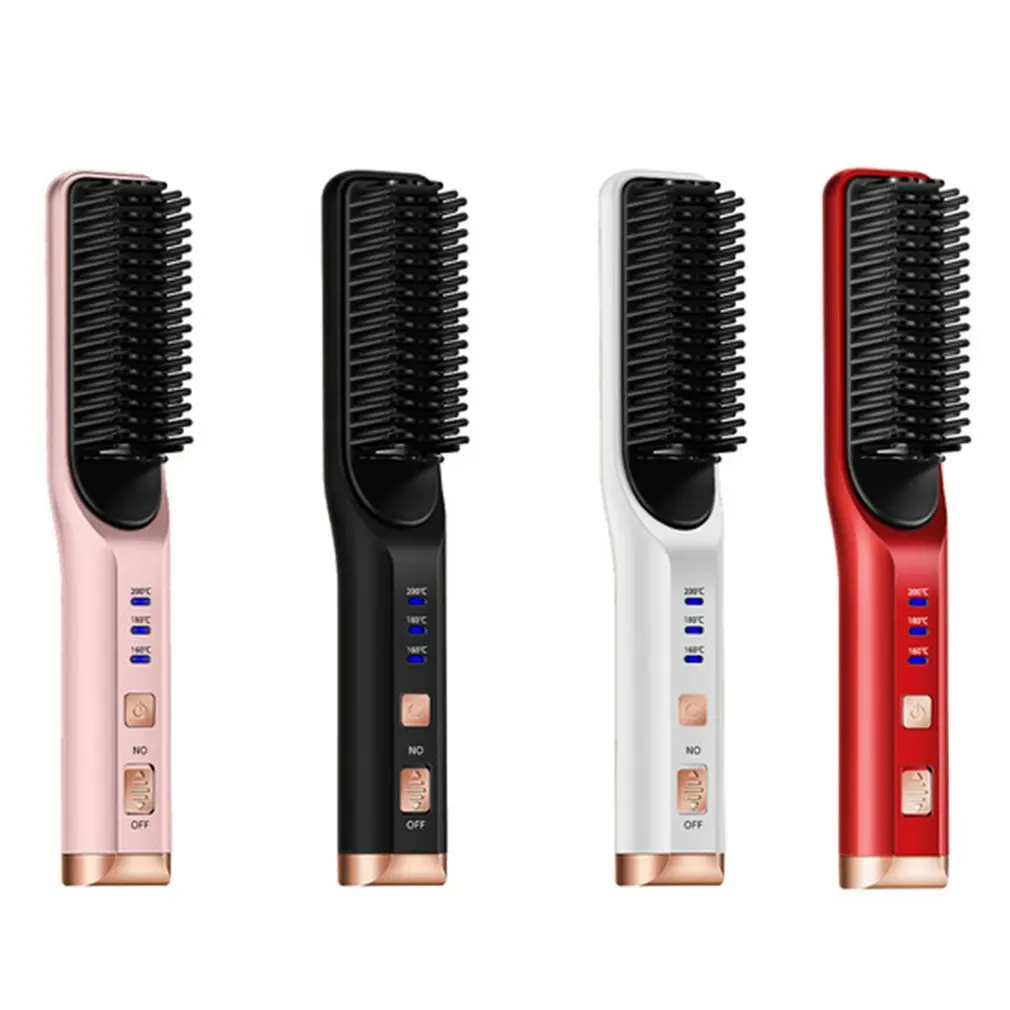 Rechargeable Hair Straightening Iron Temperature Control Electric Hair Brush Straightener Comb Curling Brush Styling Hairstyle
Rechargeable Hair Straightening Iron Temperature Control Electric Hair Brush Straightener Comb Curling Brush Styling Hairstyle