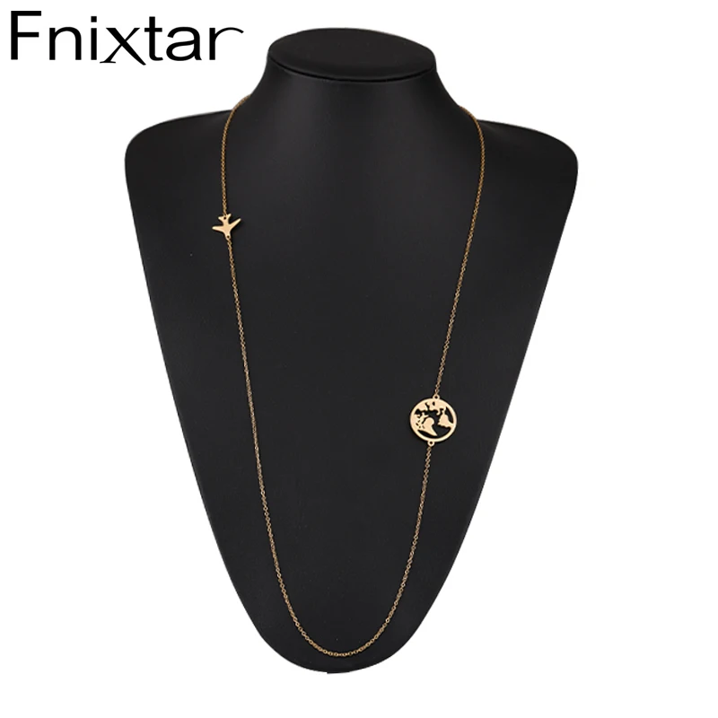 New 2020 Creative Earth Airplane Travel Necklace Stainless Steel Sweater Chain Necklace Gold Pendant Necklace For Women Gifts
New 2020 Creative Earth Airplane Travel Necklace Stainless Steel Sweater Chain Necklace Gold Pendant Necklace For Women Gifts